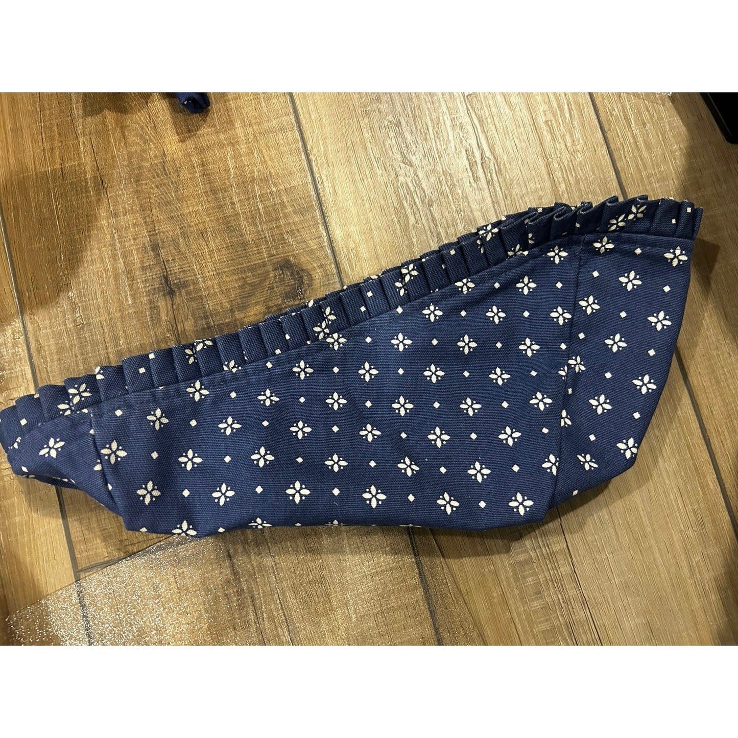 Longaberger Basket MEDIUM VEGETABLE Liner Classic Blue fabric SU