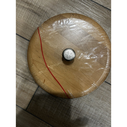 Longaberger Ice Bucket Basket Woodcrafts Lid Warm Brown NEW