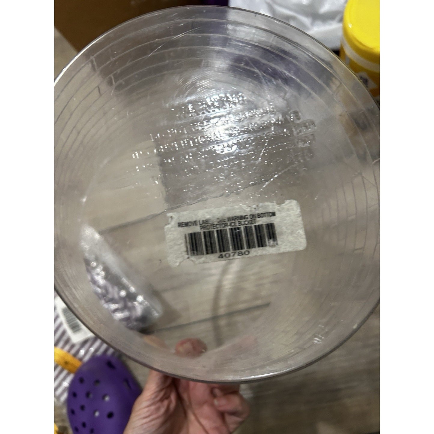 Longaberger Ice Bucket Basket Protector 40780 plastic liner