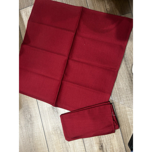 Longaberger Baskets Napkins Paprika Red fabric squares Set of 2