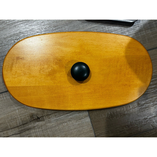 Longaberger WoodCrafts OVAL Traditions Fellowship LID Green knob