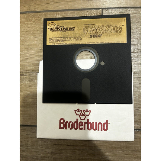 FROGGER - 1981 Apple II Computer Sega Sierra On-Line Video Game Disk - UNTESTED