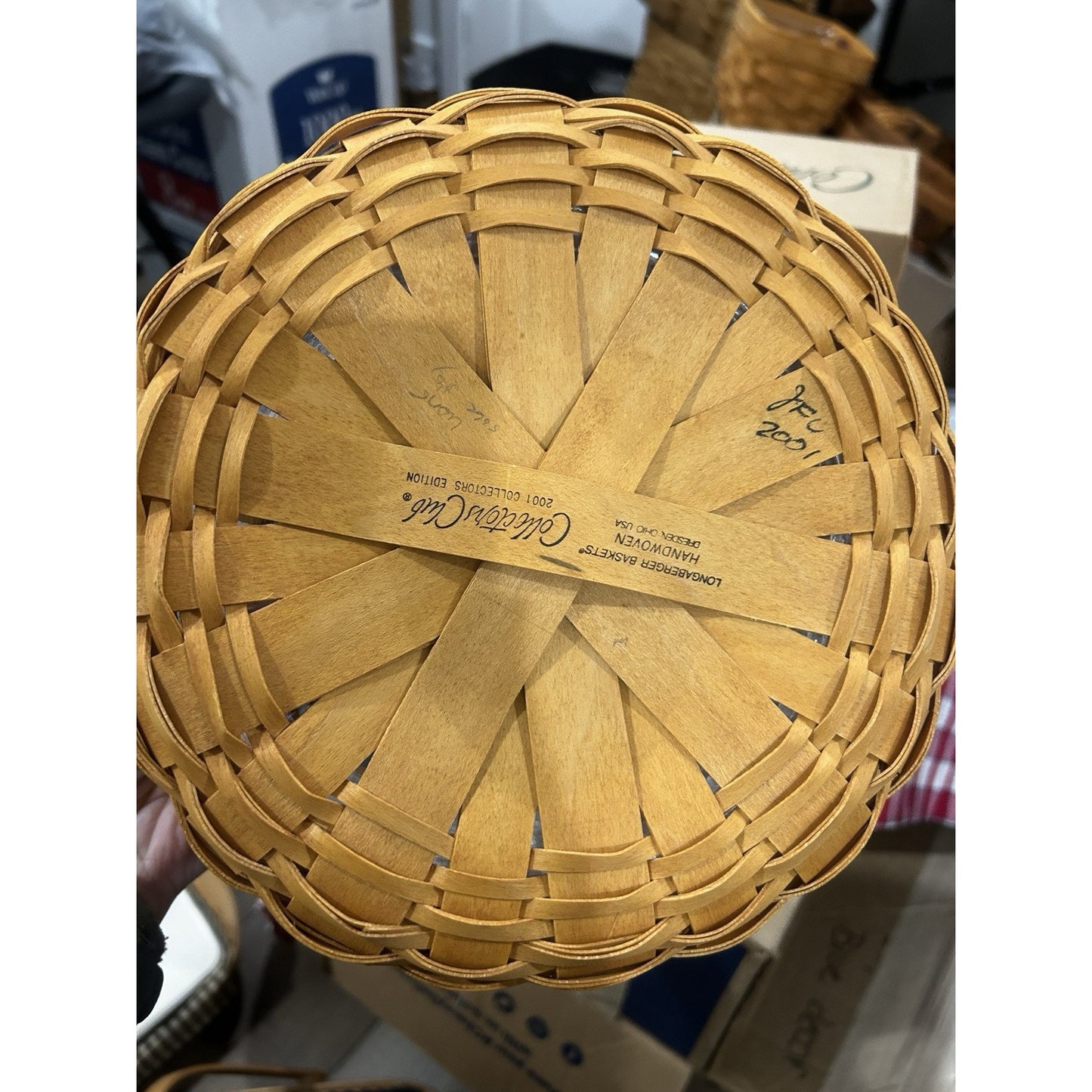 Longaberger Sewing Circle Basket Liner Combo 2001 Collectors Club NEW