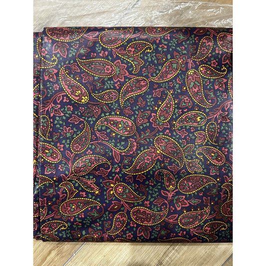 Longaberger Baskets Father's Day Bulk Fabric Paisley 5 Yard Bolt NEW 1st Quality