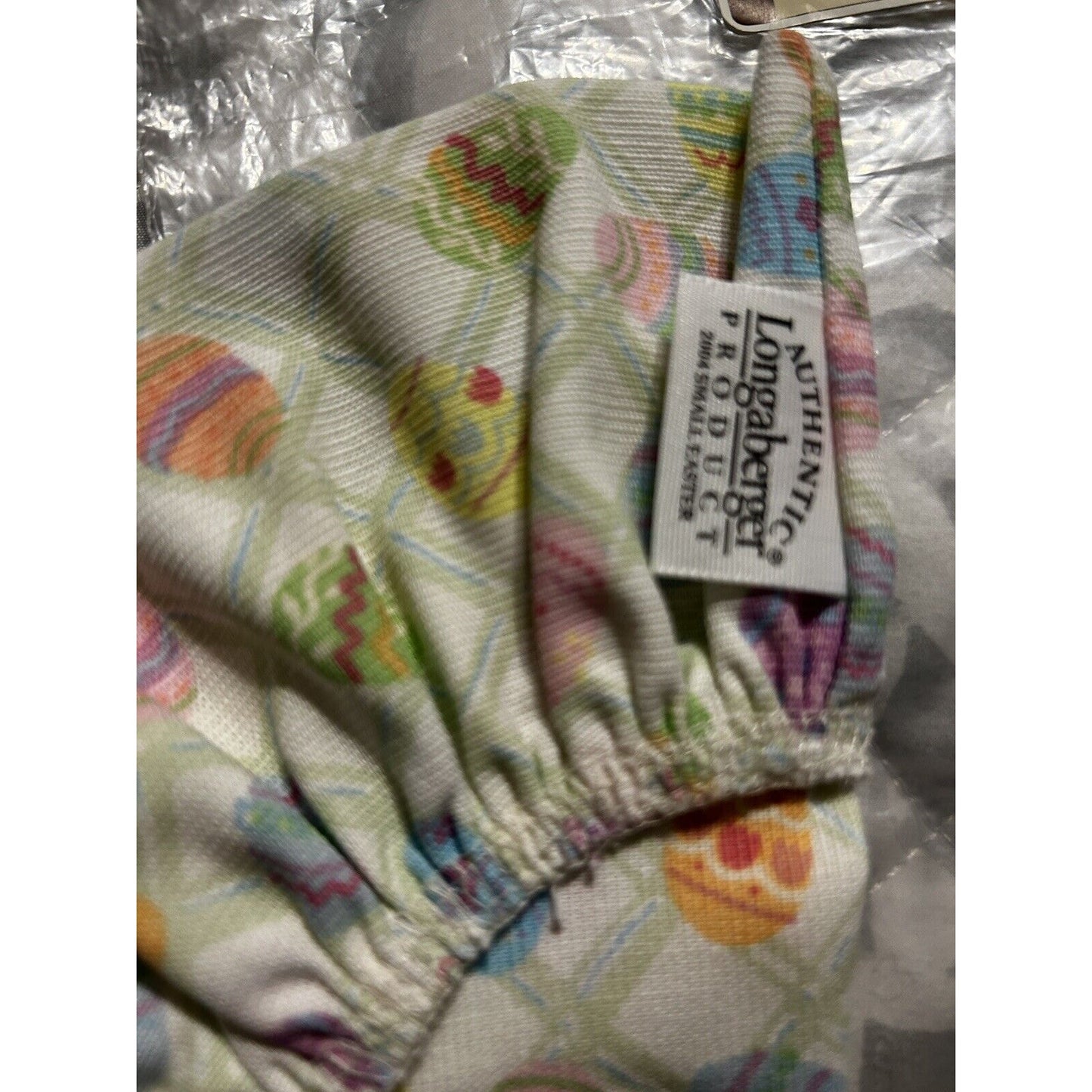 Longaberger 2004 Small Easter Basket Liner NEW Easter Egg Hunt Fabric