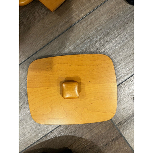 Longaberger Address Basket Lid Woodcrafts Classic stain