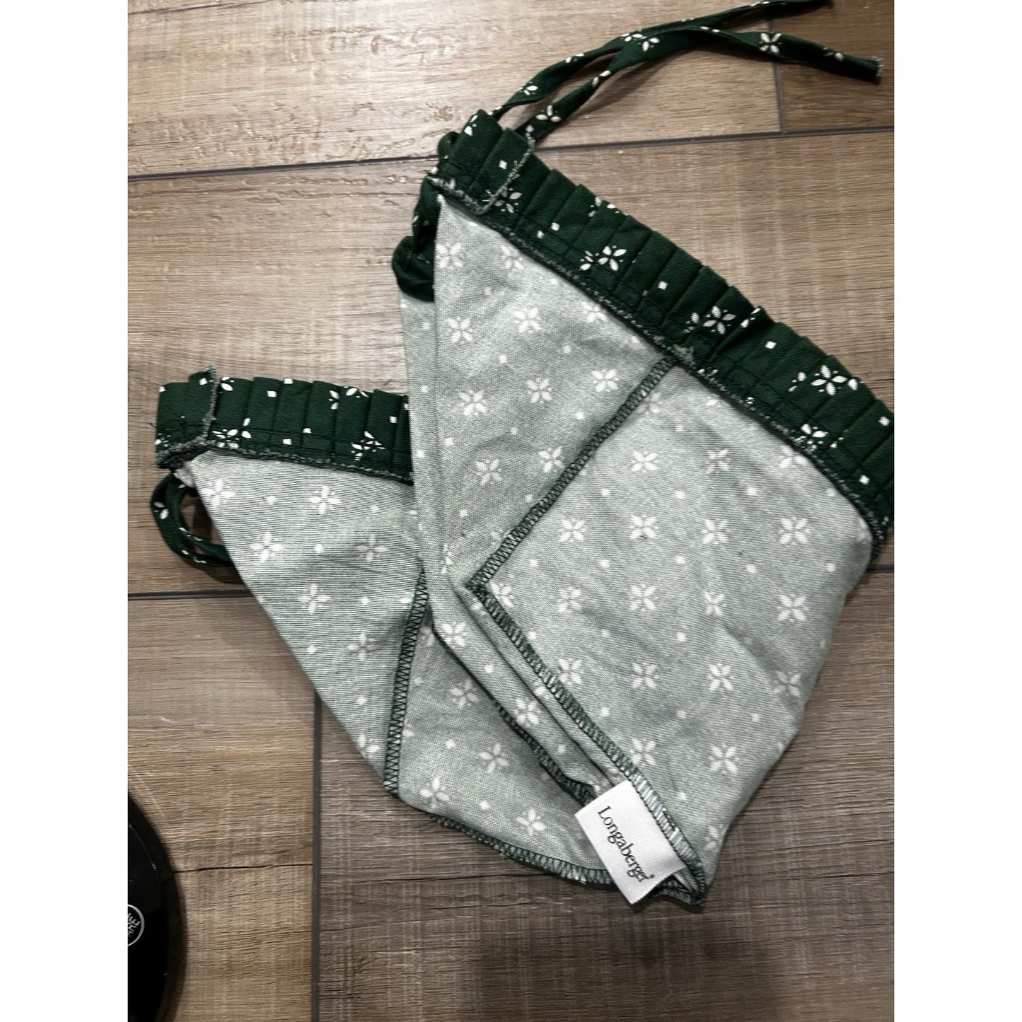 Longaberger PIE Basket Liner Heritage Green Fabric NEW SU