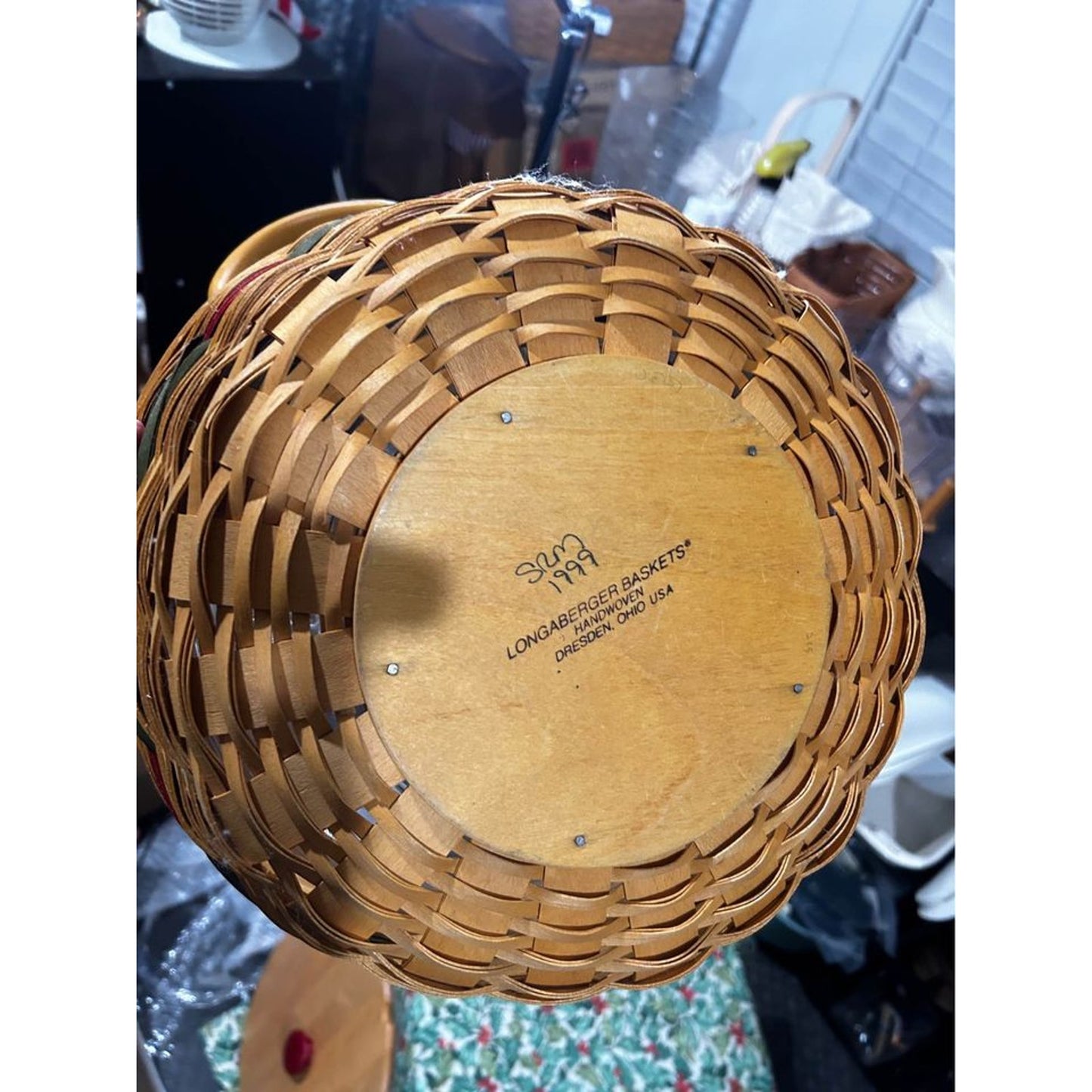 Longaberger Pinecone Basket Christmas Holiday Hostess