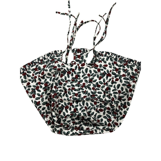 Longaberger Traditional Holly Hostess Wildflower Basket Liner Christmas