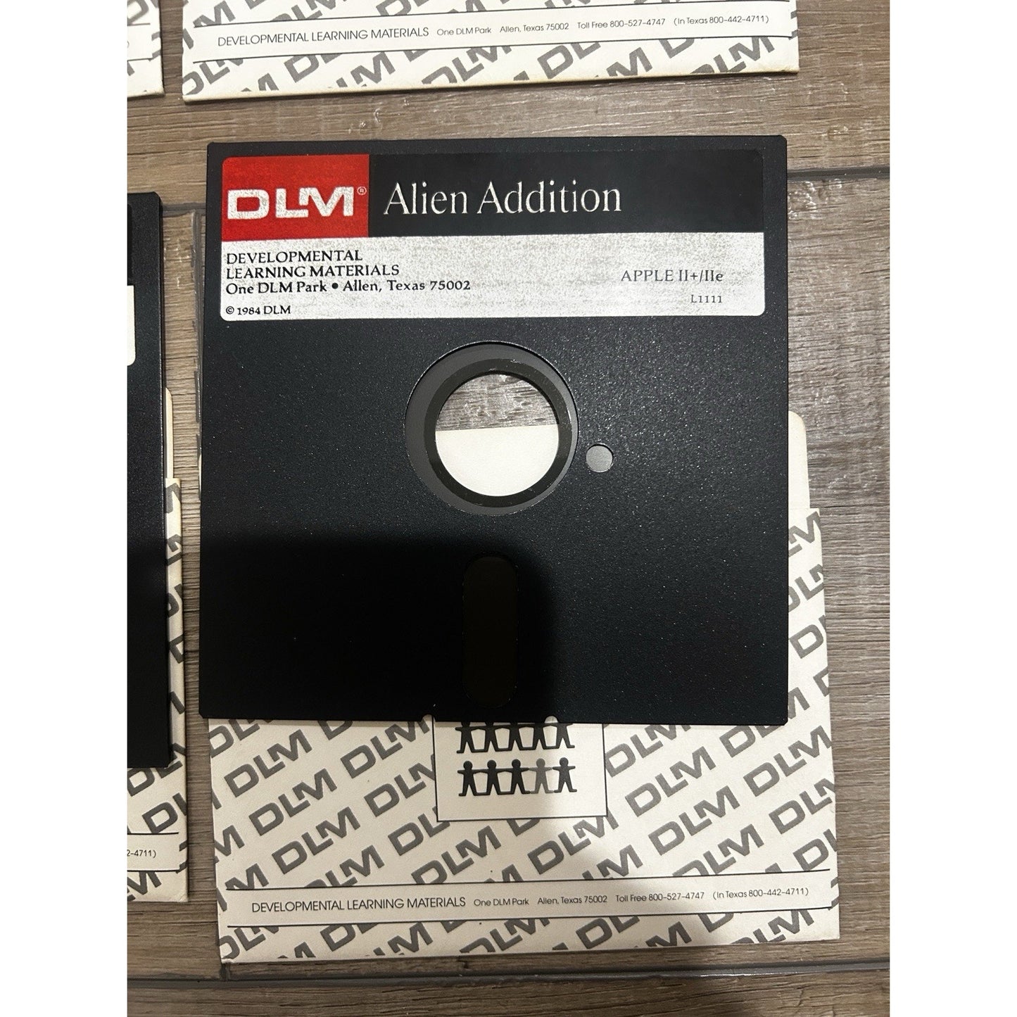 Meteor Multiplication Division Alien Addition DLM 1984 Apple II Floppy Disk Game