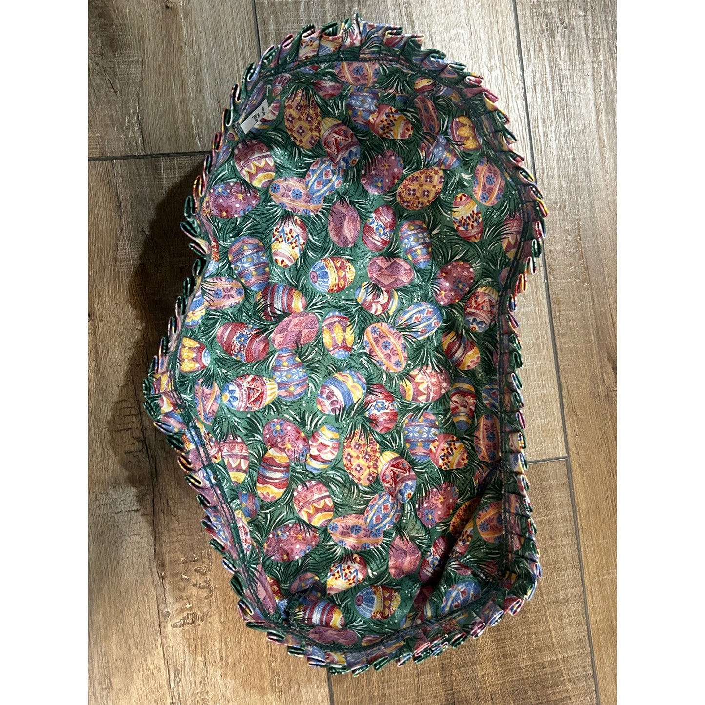 LONGABERGER BREAD BASKET LINER Easter Egg fabric