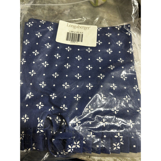 Longaberger Basket Liner Classic Blue LARGE GATHERING NEW in pkg RETIRED RARE!
