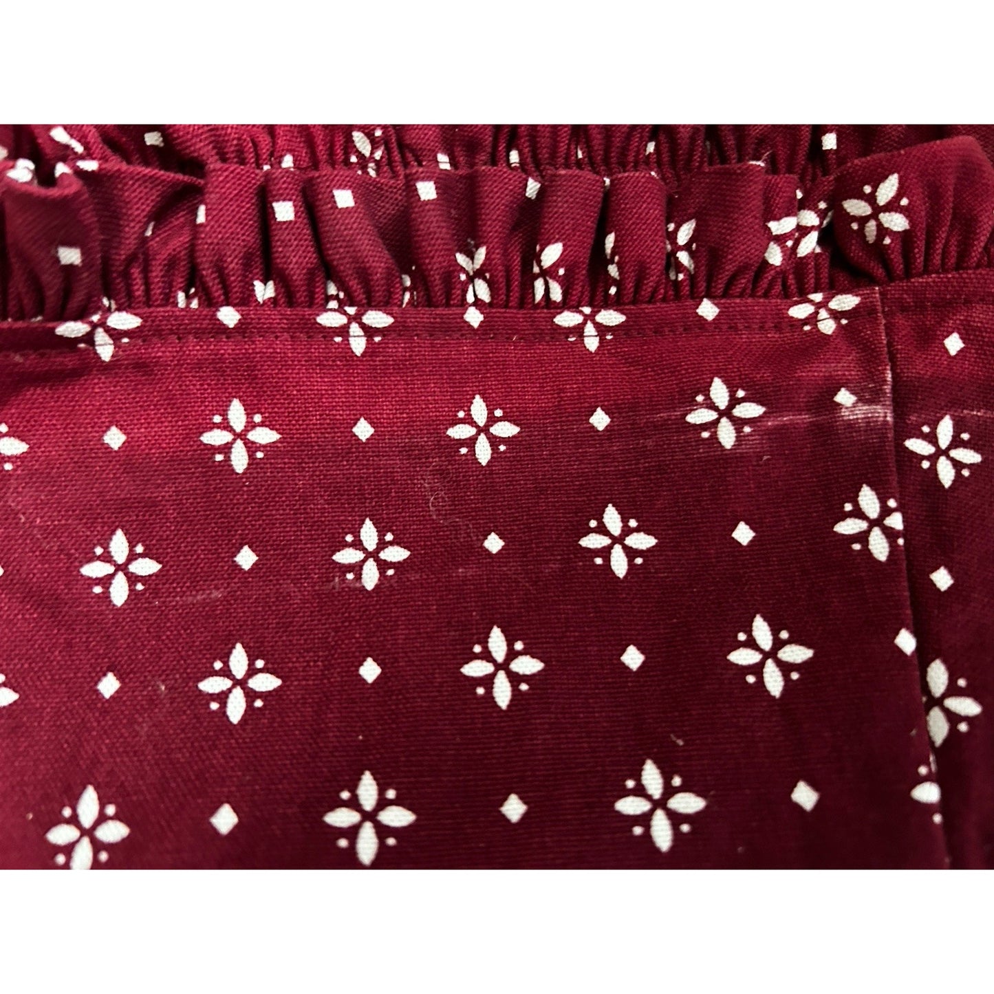 Longaberger Envelope Basket Liner Traditional Red fabric