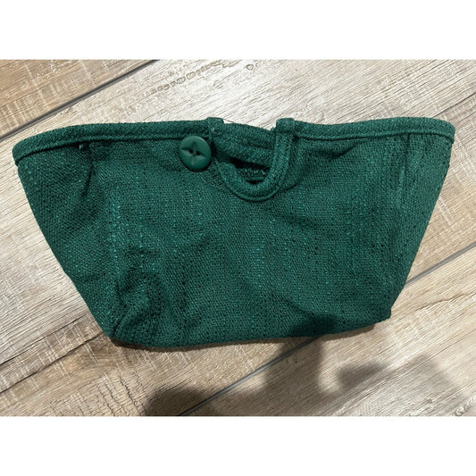 Longaberger Small BBQ Barbeque Buddy Basket Liner Ivy Green fabric