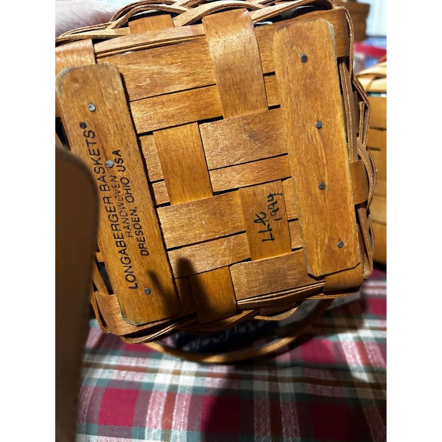 Longaberger Christmas basket combo lot of 3