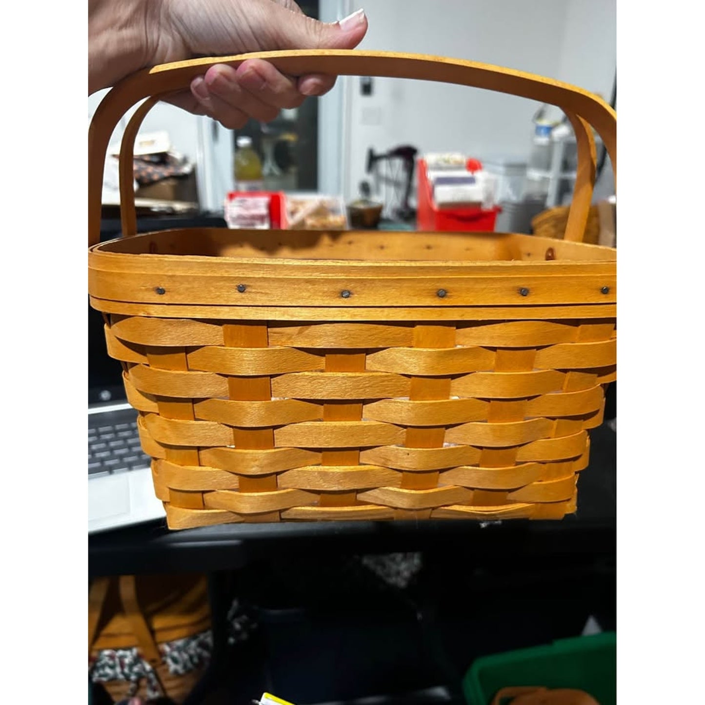 Longaberger Sewing Notions BasketCombo 2 Protectors stacking / divided