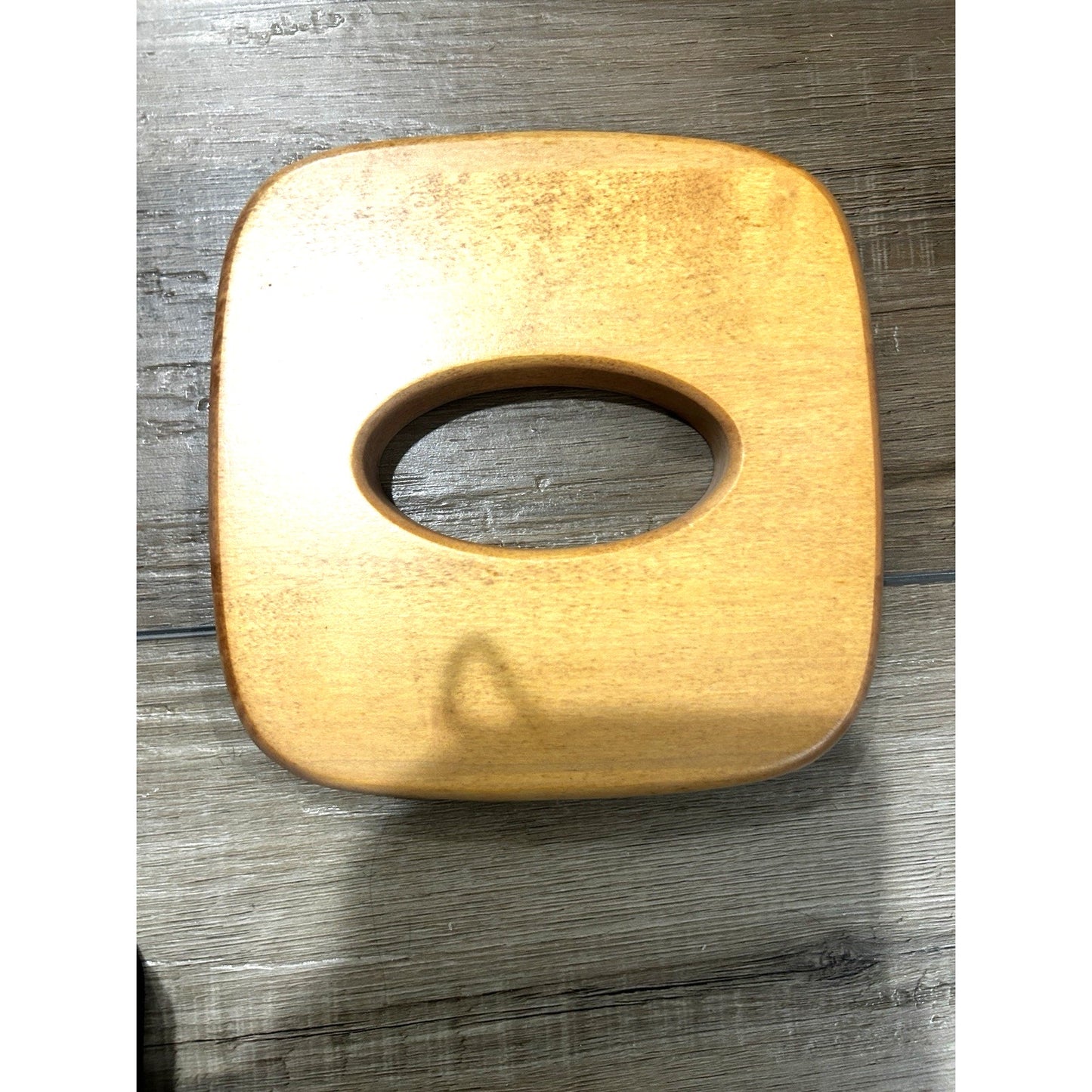 Longaberger Baskets Tall Tissue Lid Woodcrafts Classic Stain