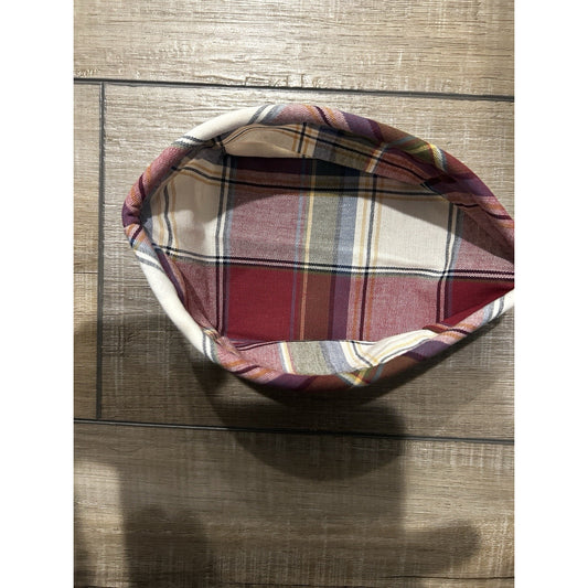 Longaberger Paprika Plaid Tarragon Basket Liner fabric Farmhouse