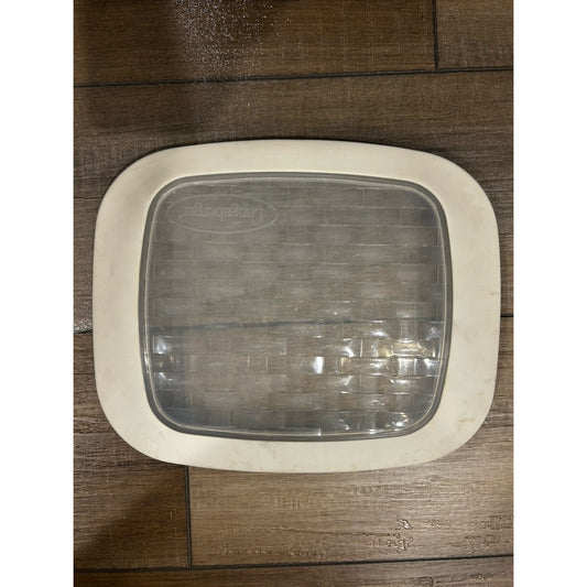 Longaberger Basket Woven Silicone Lid Cover 8 X 8 Fits Pottery Baking Dish