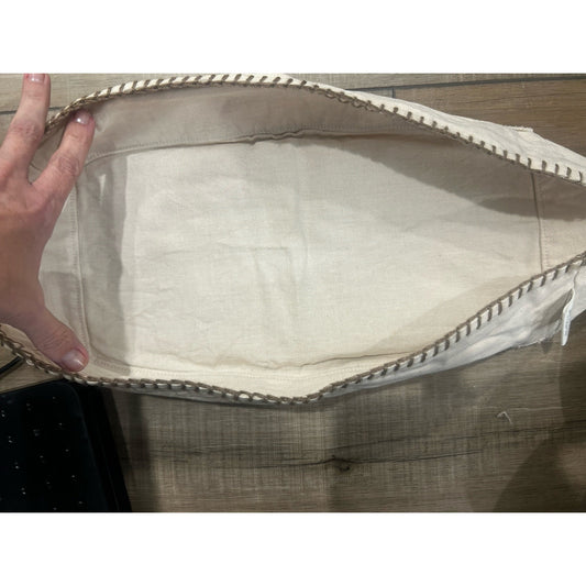 Longaberger Heartwood Serving Basket Liner Flax fabric
