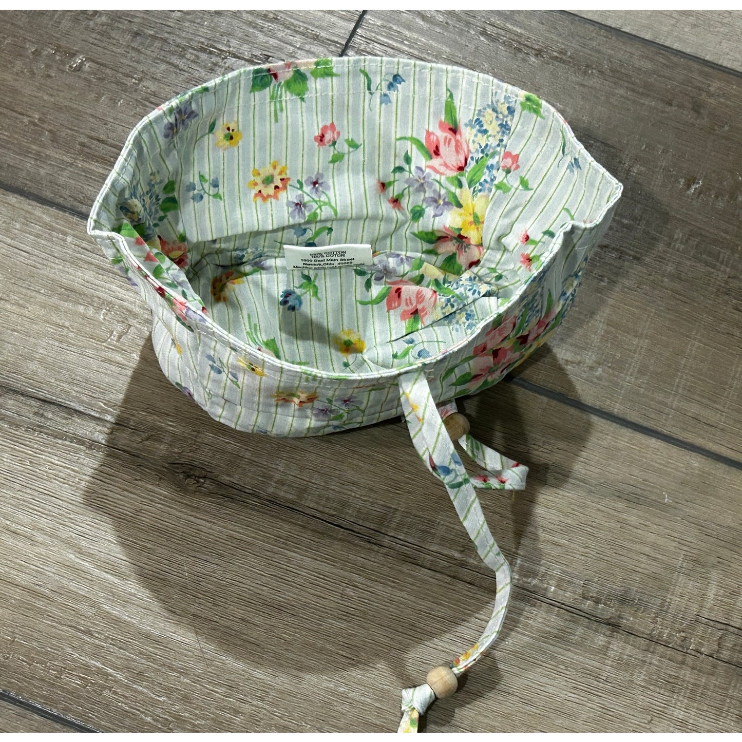 LONGABERGER Little Laundry BASKET LINER - Mixed bouquet FLORAL fabric