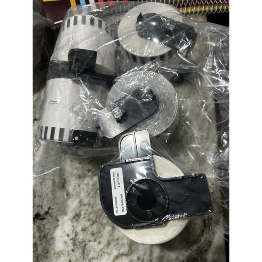 5 ROLLS Continuous Labels compatible with 2205 BROTHER printer Cartridges