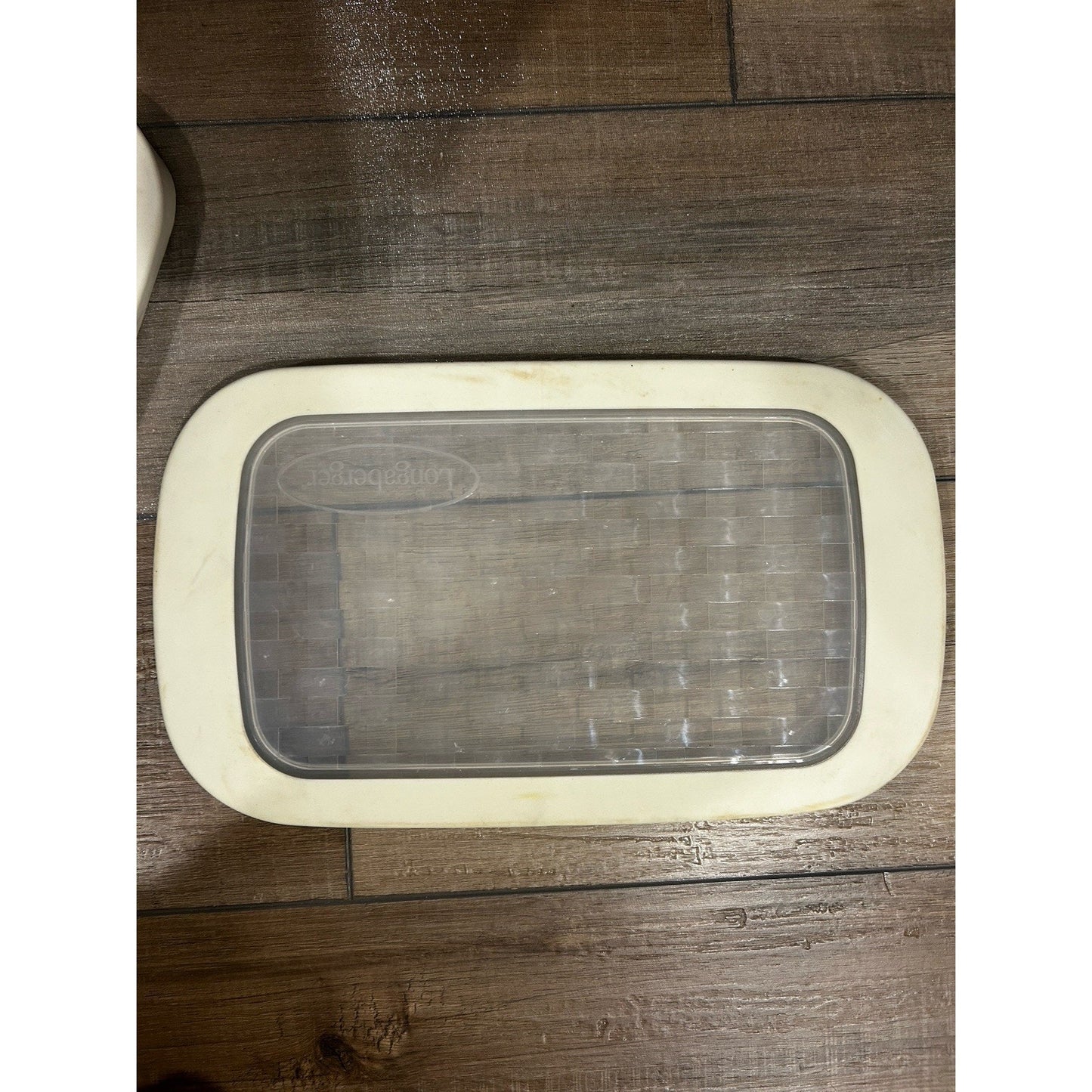 Longaberger Baskets Woven Silicone Lid Cover for 7x11 Pottery Baking Dish HTF