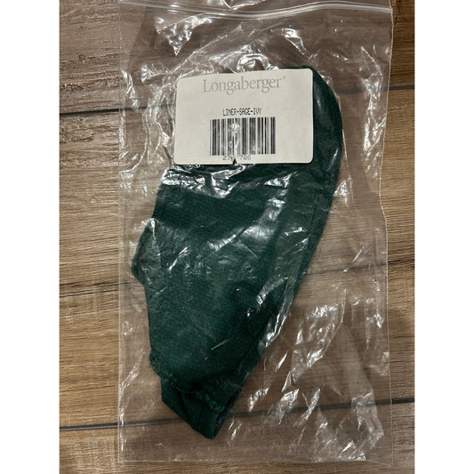 Longaberger Sage Booking Basket Liner - IVY GREEN NEW