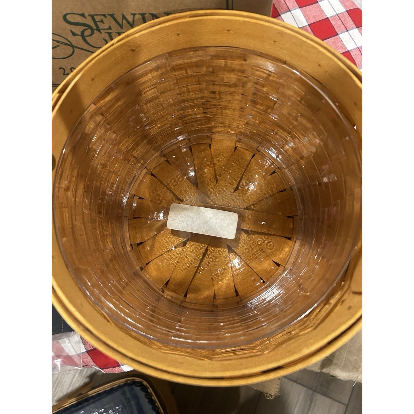 Longaberger Sewing Circle Basket Liner Combo 2001 Collectors Club NEW