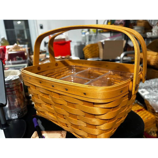 Longaberger Sewing Notions BasketCombo 2 Protectors stacking / divided