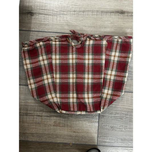 Longaberger 9" MEASURING Basket Liner Orchard Park Plaid fabric