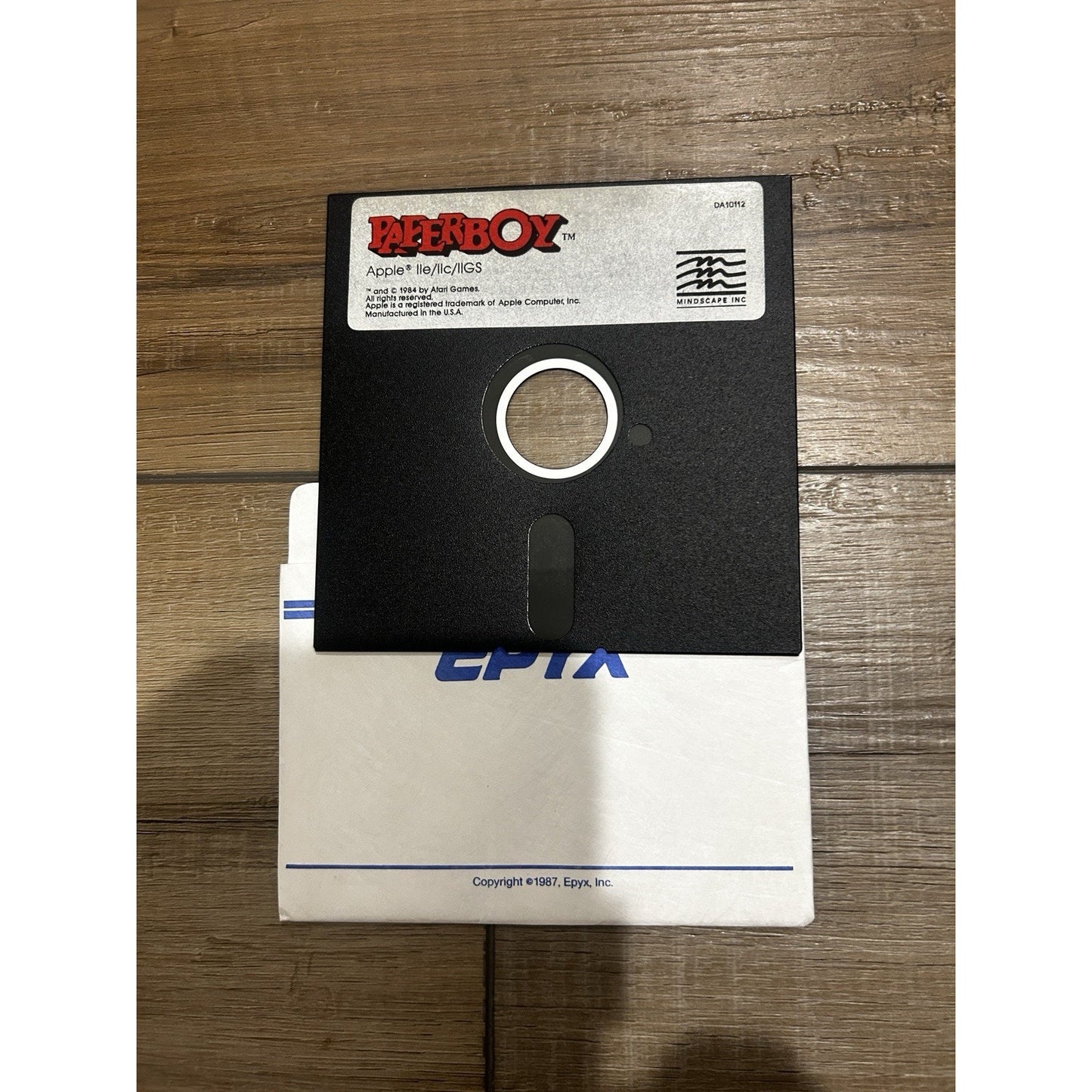 Paperboy 1984 by Atari Computer Game Apple IIe IIc IIGS Floppy 5.25"A