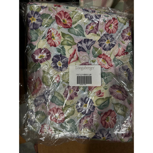 Longaberger Basket Waverly 5 Yards Bulk Fabric Retired Morning Glory floral NEW