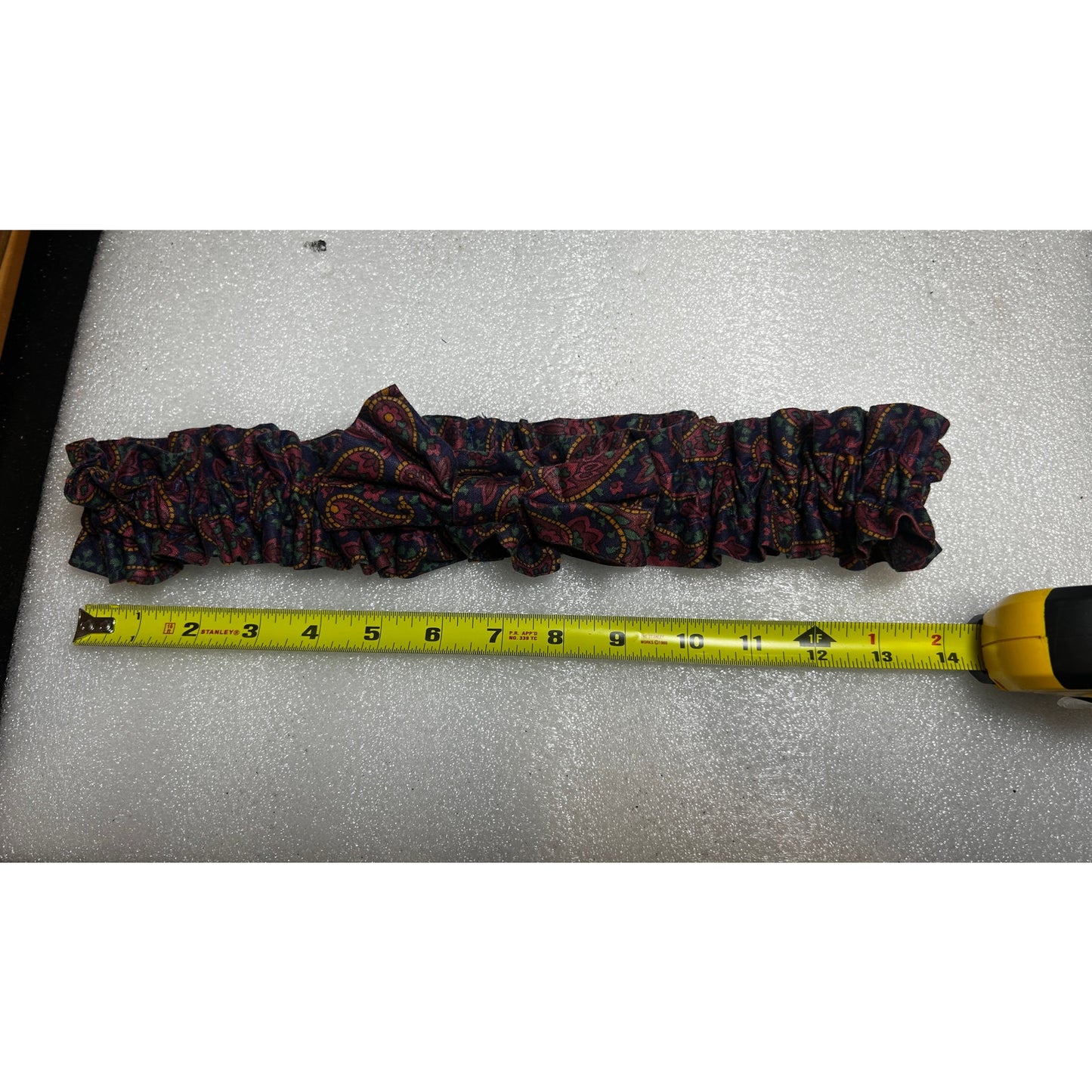 Longaberger Medium Basket Garter FATHER DAY PAISLEY fabric