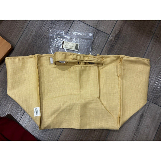 Longaberger LARGE PICNIC Basket Liner BUTTERNUT YELLOW NEW IN PKG