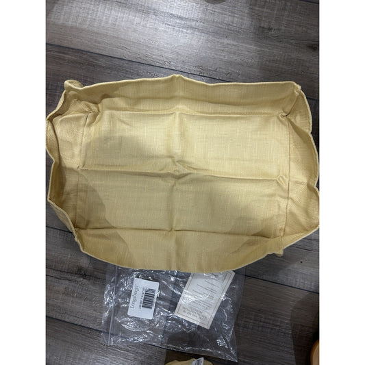 Longaberger SERVE IT UP! Basket Liner BUTTERNUT yellow NEW serving tray