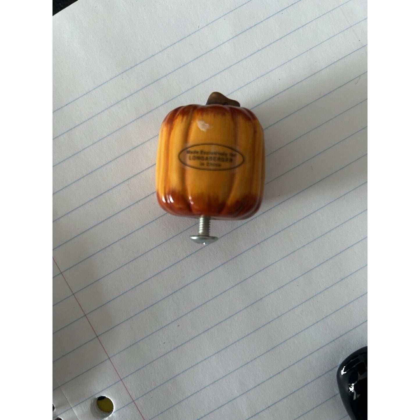 Longaberger Basket Pumpkin Knob Fall Halloween