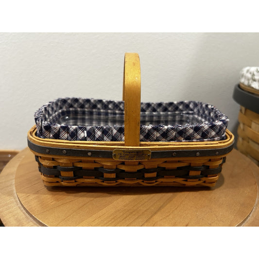 Longaberger 1998 JW Miniature Gathering Basket Protector & Liner