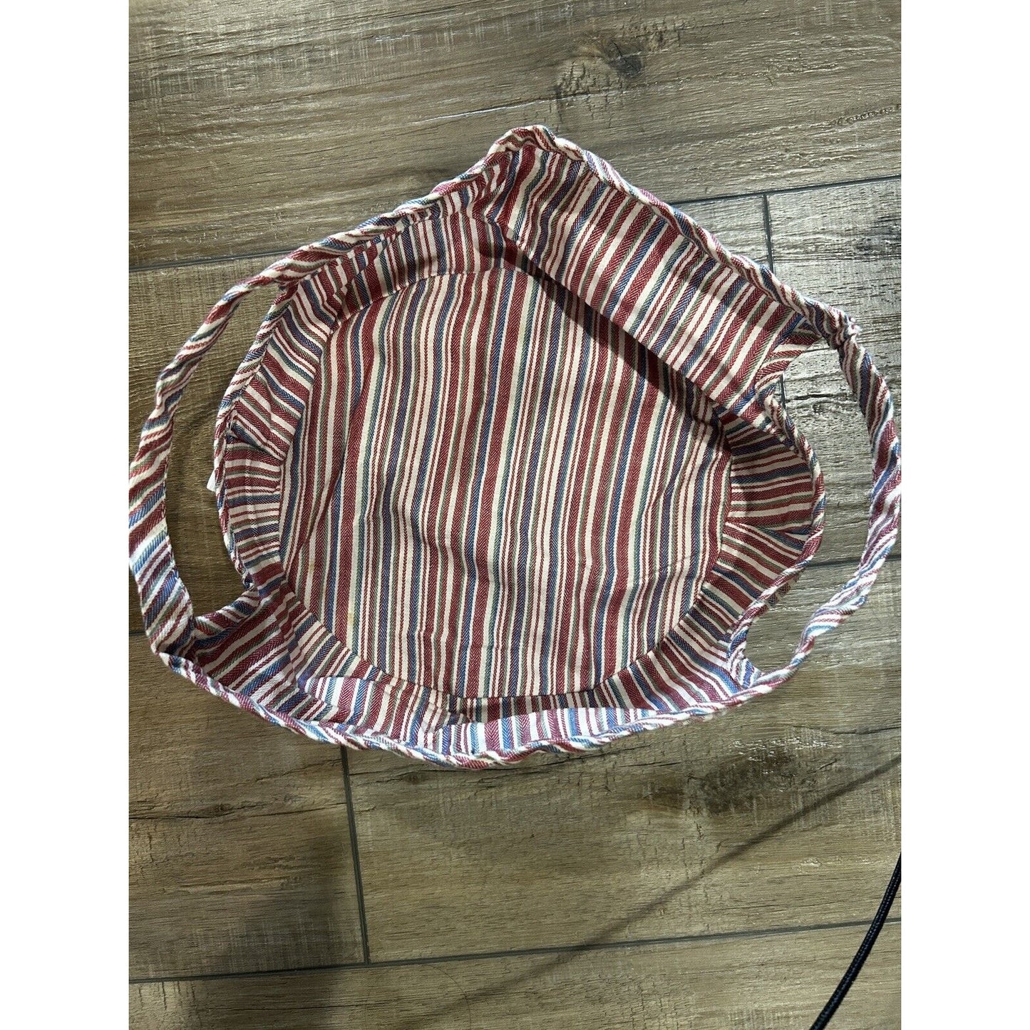 Longaberger Market Stripe Liner for Round Serving Tray Basket