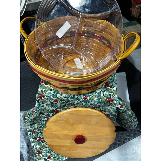 Longaberger Pinecone Basket Christmas Holiday Hostess
