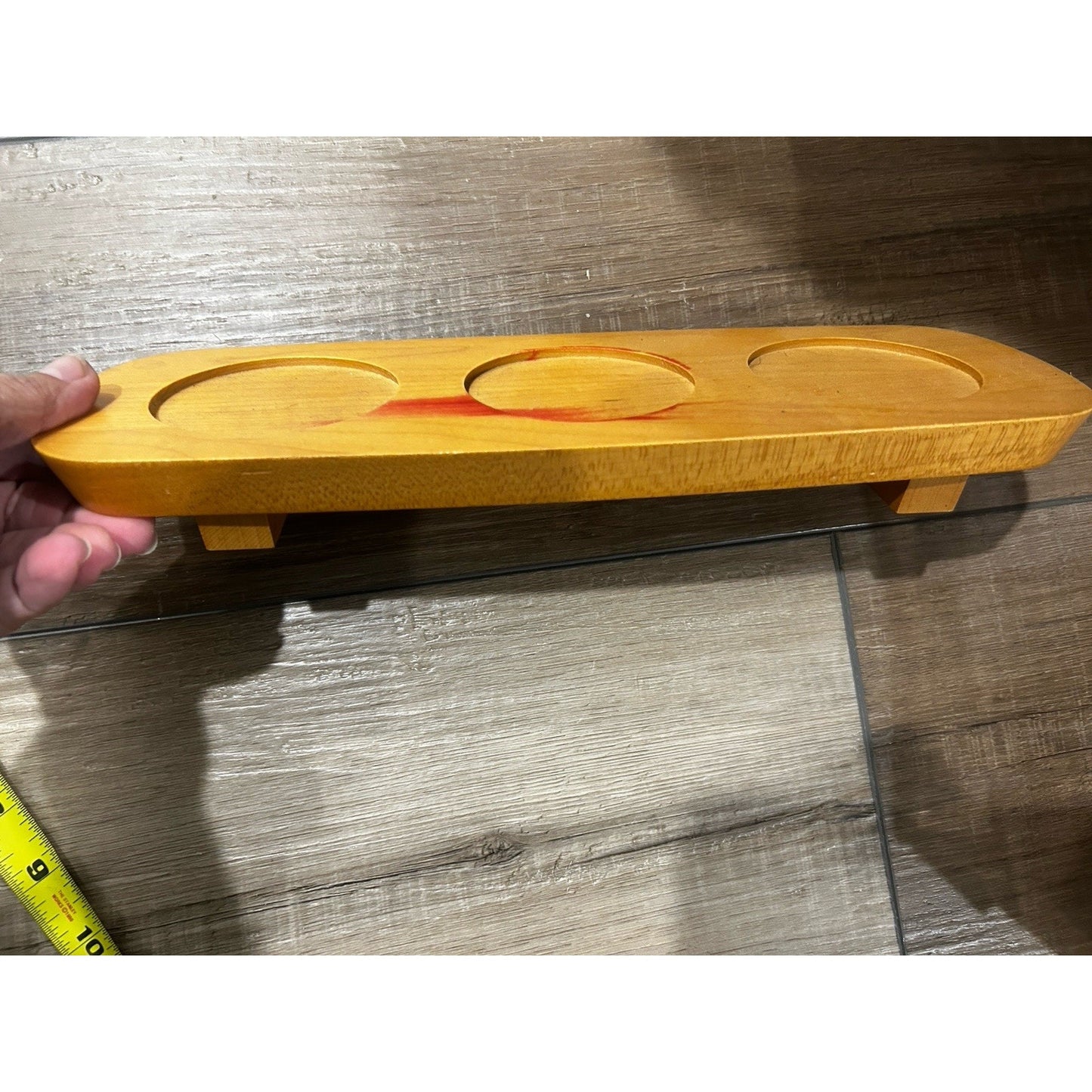 Longaberger Wooden Riser Small Flower Pots Plants Woodcrafts Or Candle Holder