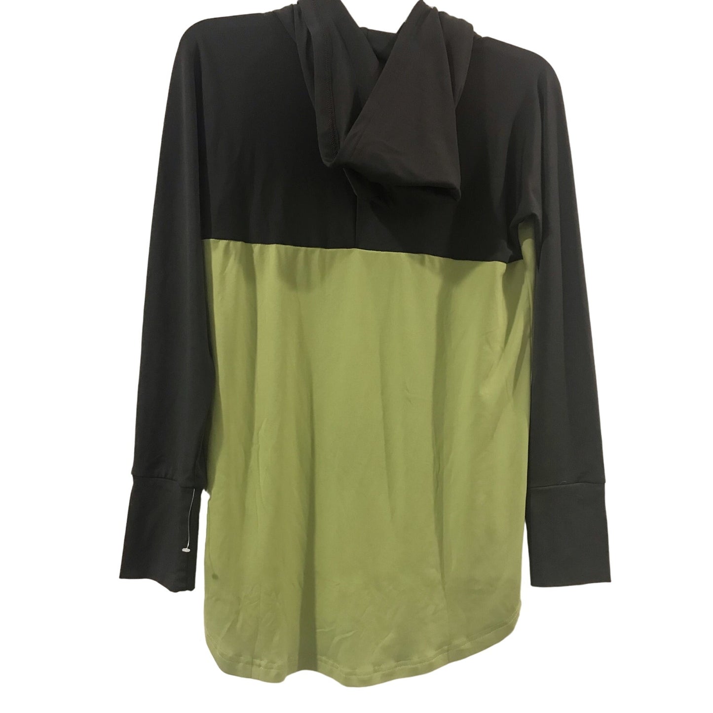 LuLaRoe Amber Hoodie Size Small Green & Black Stop Guac Roll