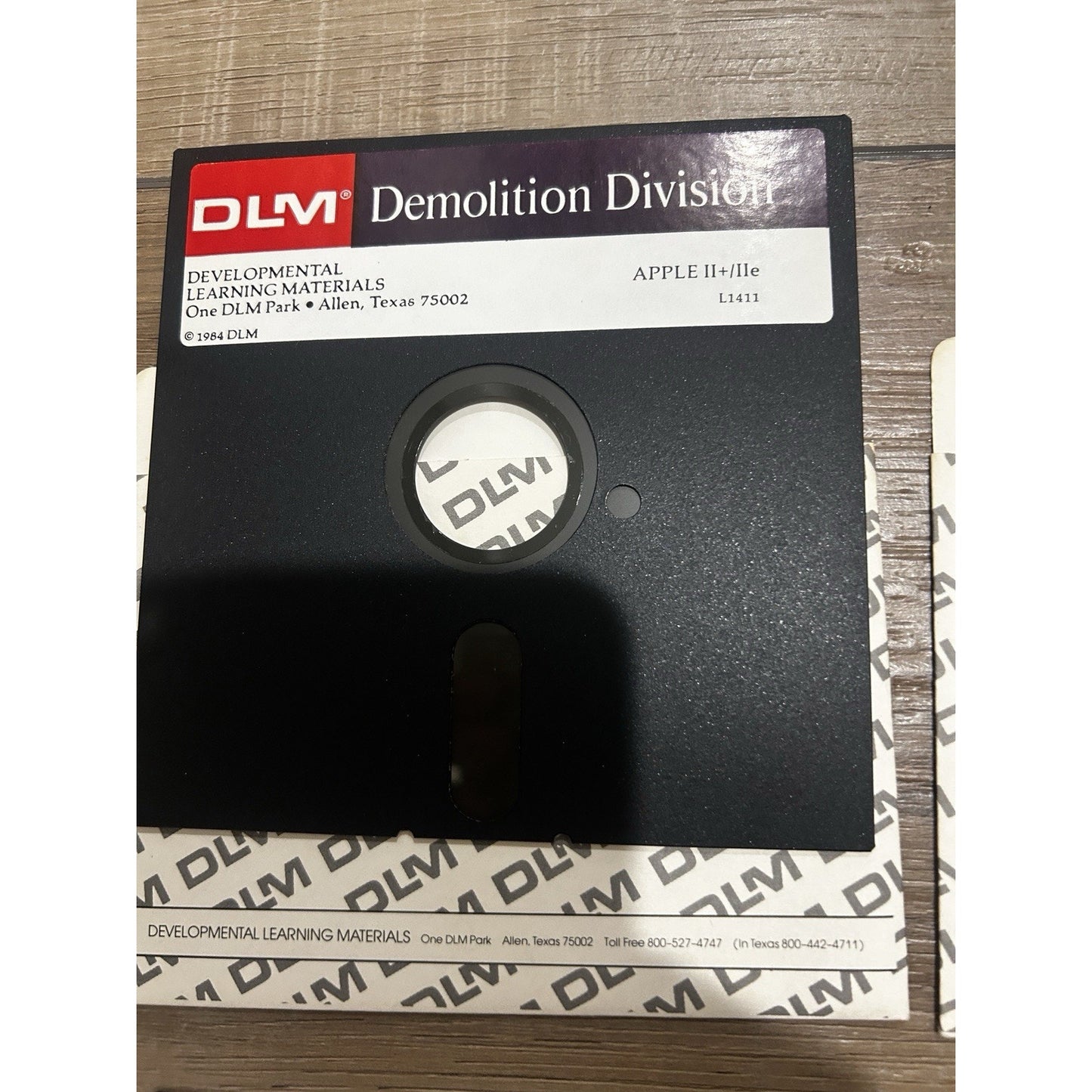 Meteor Multiplication Division Alien Addition DLM 1984 Apple II Floppy Disk Game