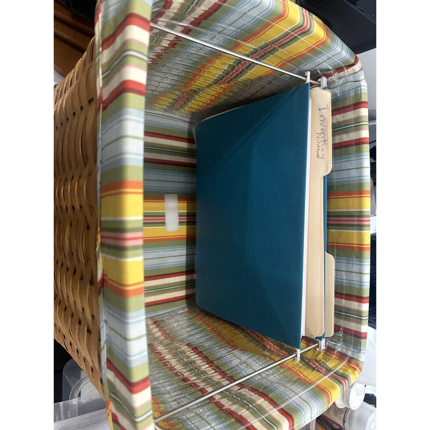 Longaberger personal file basket replacement Metal Rods Only For protector