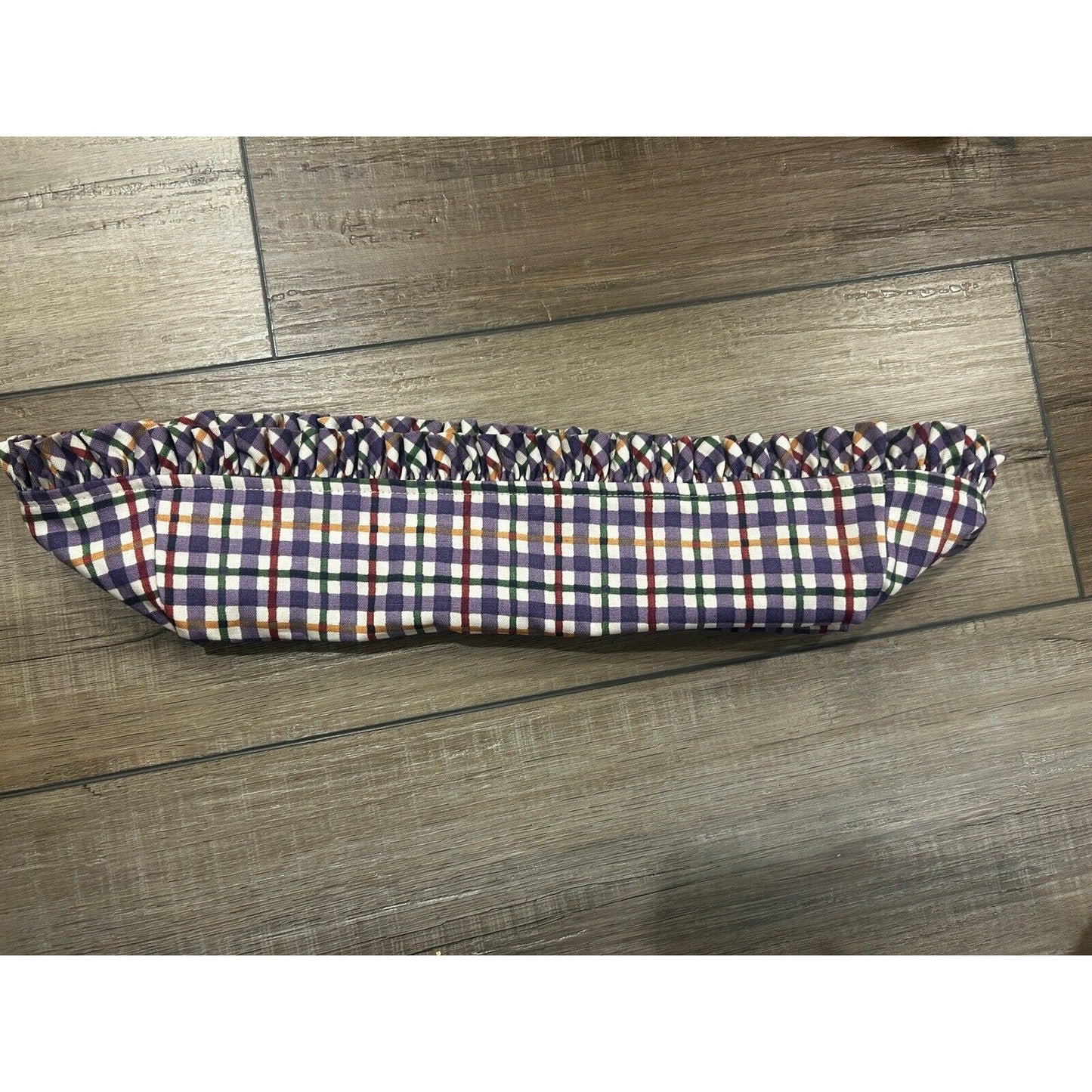 LONGABERGER BREAD BASKET LINER Blueberry Plaid purple HTF