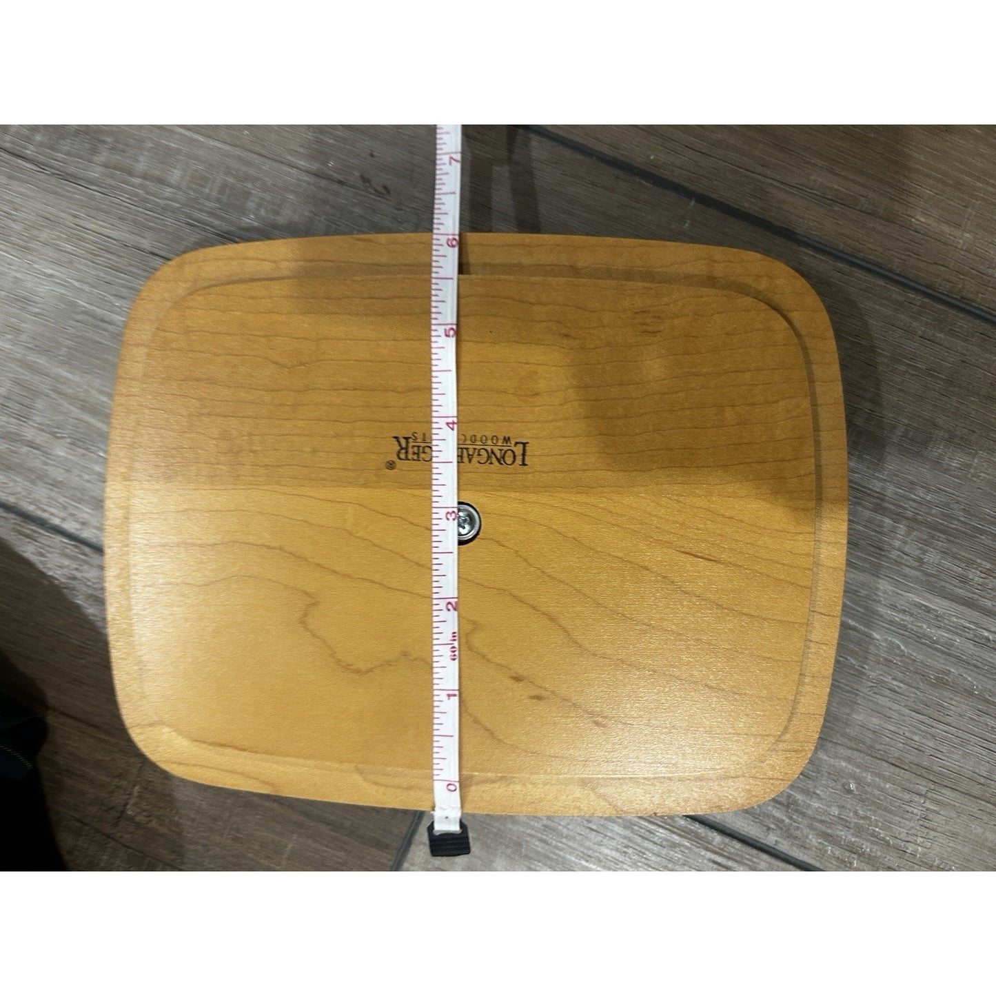 Longaberger Address Basket Lid Woodcrafts Classic stain