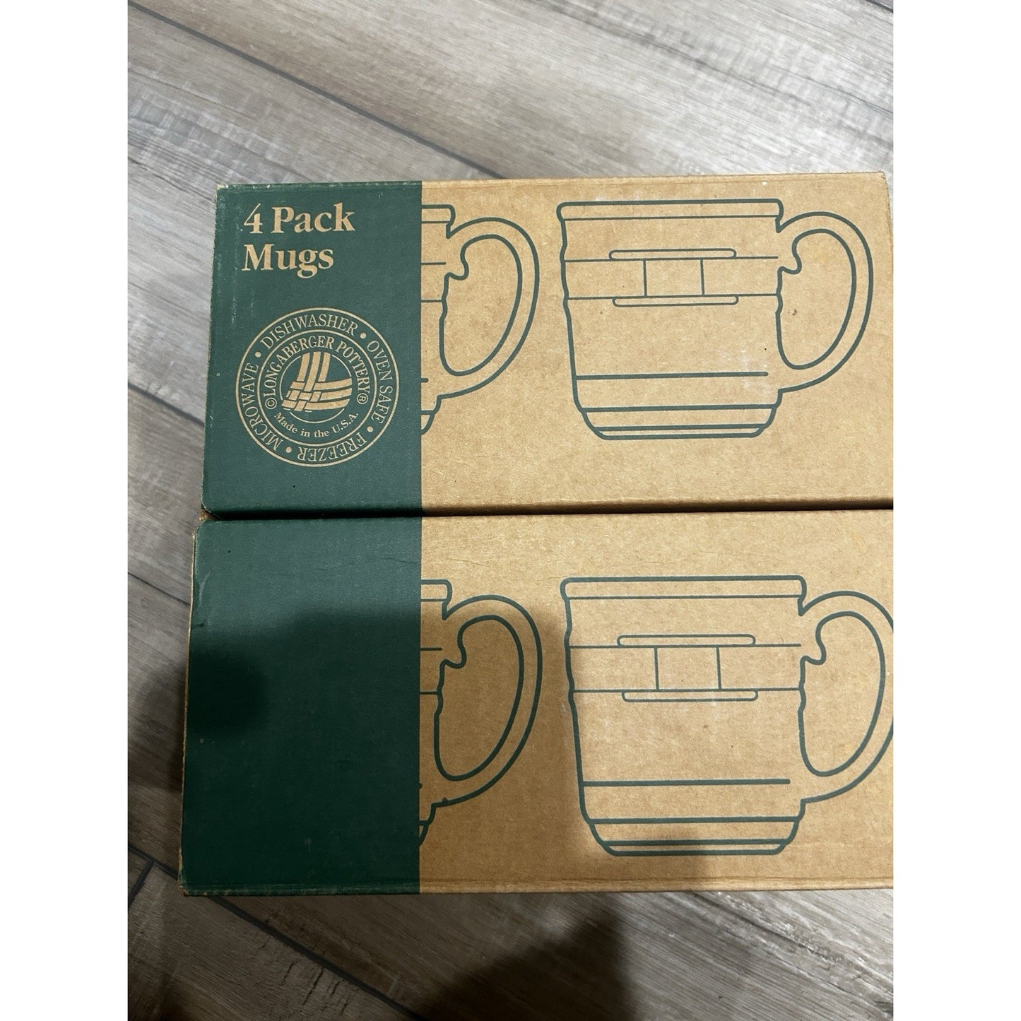 Longaberger USA Pottery Mugs Paprika Cornflower Butternut Sage NEW