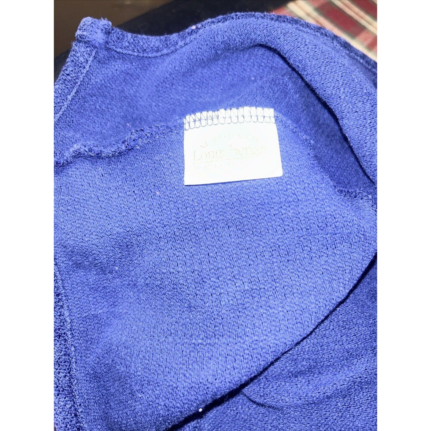 Longaberger Household Caddy Basket Fabric Liner in Indigo Blue