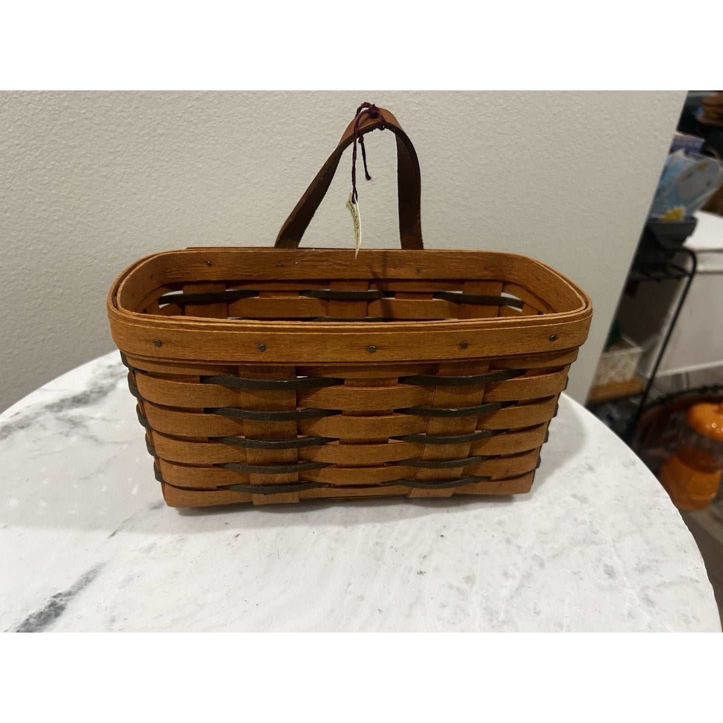 Longaberger 1990 Heartland Medium Hanging Key Basket