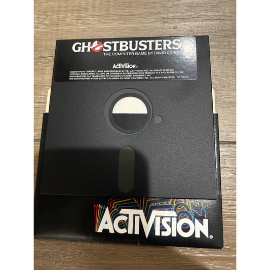 Ghostbusters 1984 Apple II 2 Series Computer Game 5.25" Floppy disk Activision